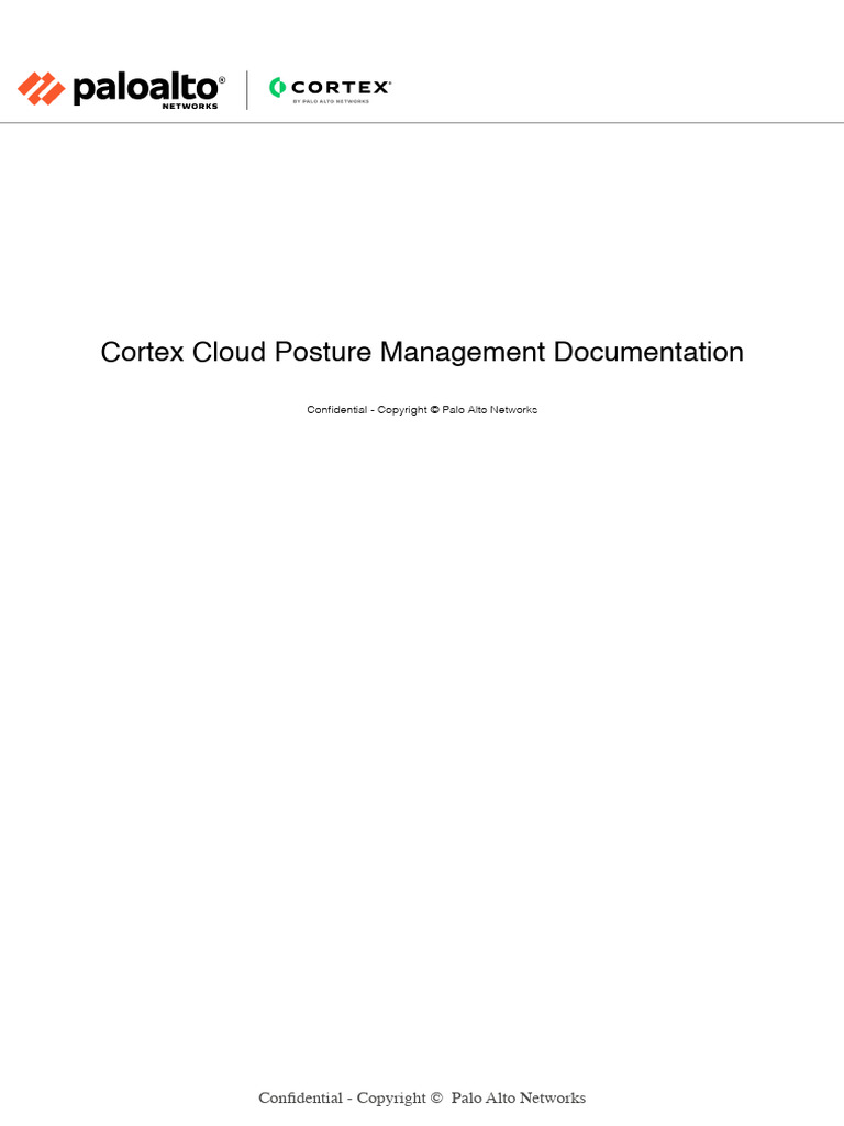 Cortex Cloud Posture Management Guide | PDF | Cloud Computing ...