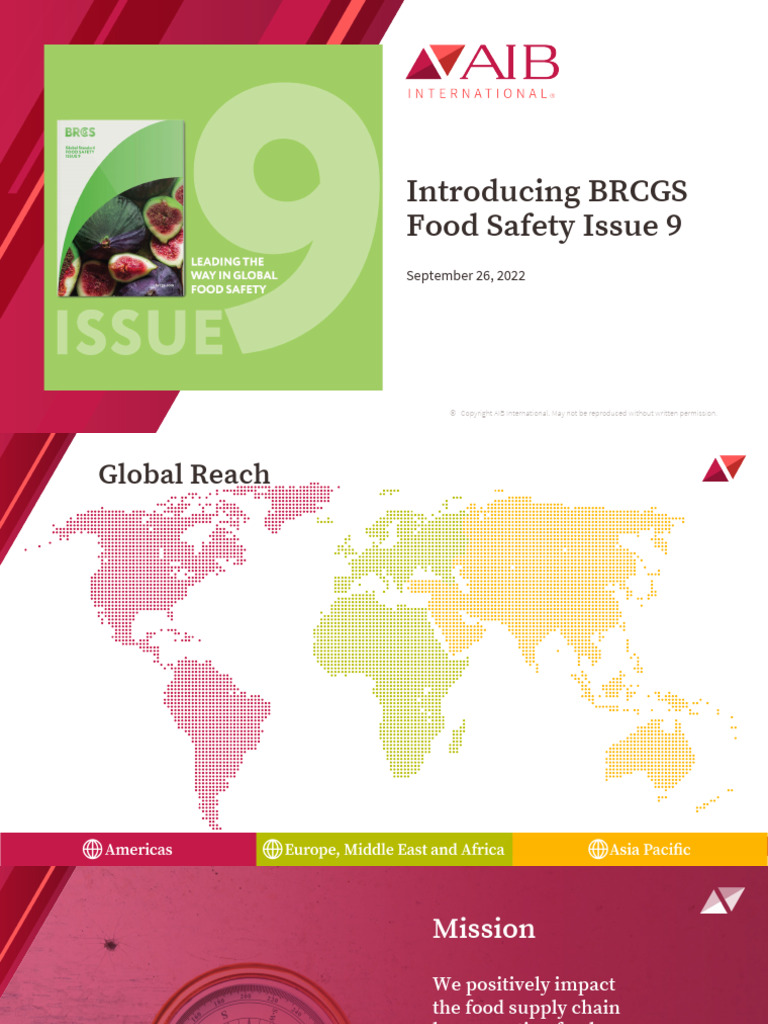 BRCGS Food Safety Issue 9 Overview | PDF | Hazard Analysis And Critical ...