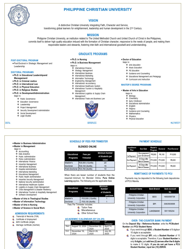 Graduate School Programs.2024 UPDATED 1 | PDF