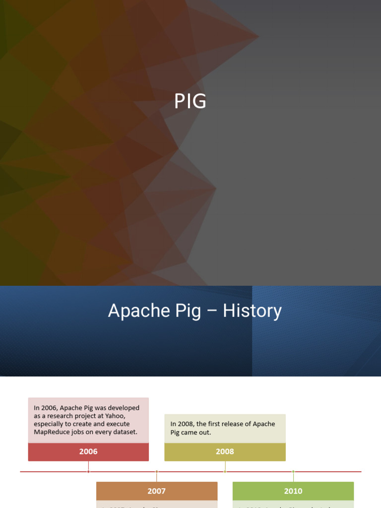 Apache Pig Overview and Features | PDF | Map Reduce | Information Retrieval