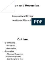 Computational Physics Iteration and Recursion