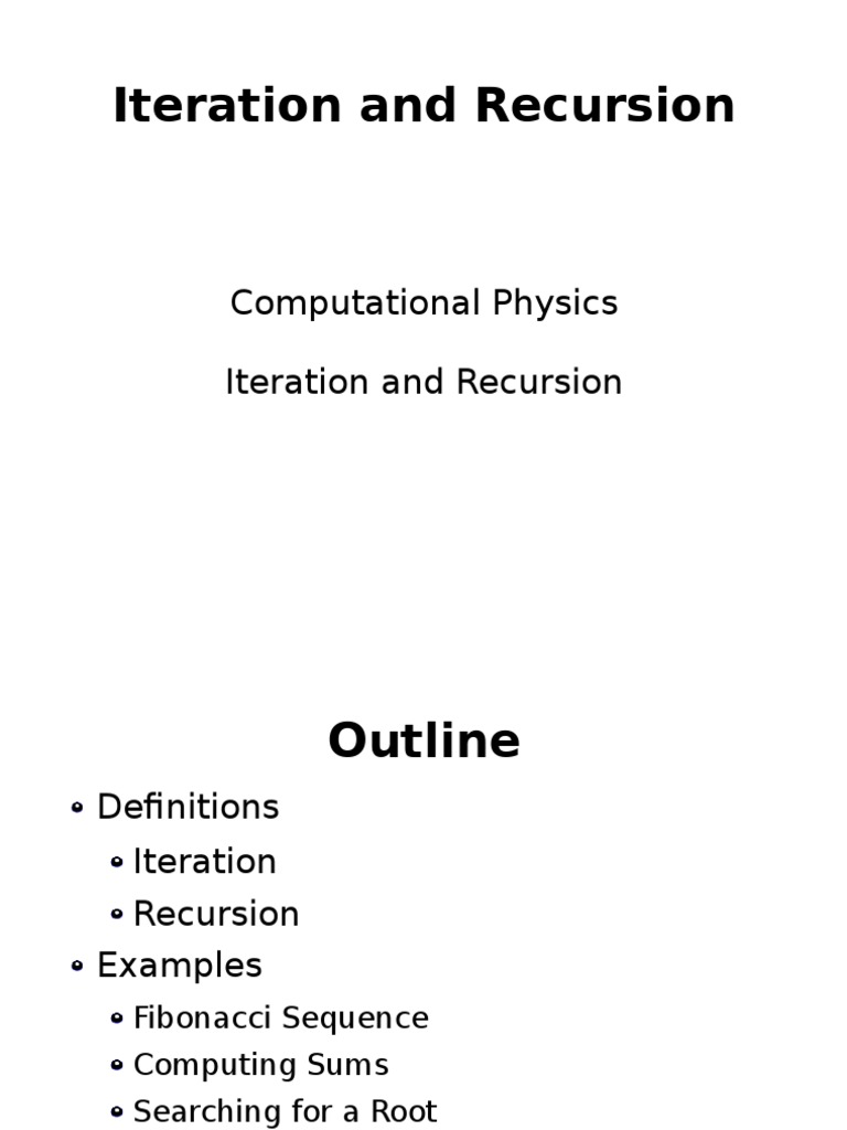 Iteration and Recursion in MATLAB | PDF | Iteration | Sequence