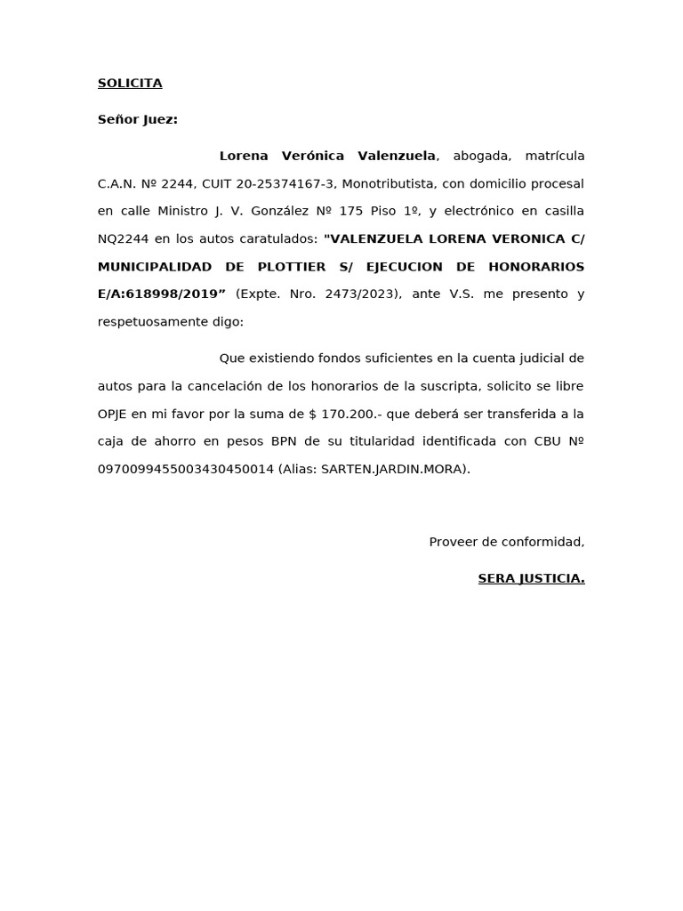 Solicita OPJ | PDF