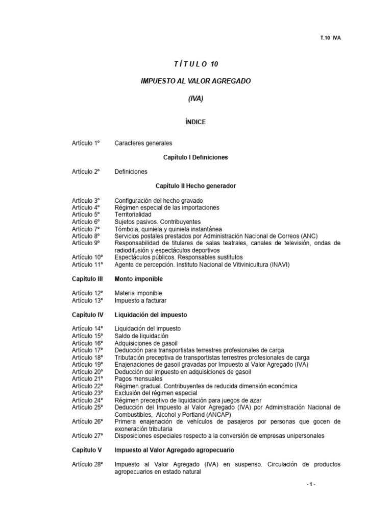 Guía Completa del IVA en Uruguay | PDF | Impuestos | Impuesto al valor ...
