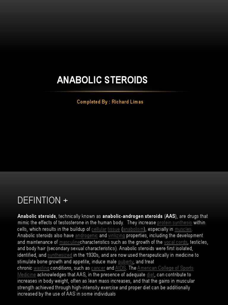 Anabolic Steroids | PDF | Hormone | Andrology