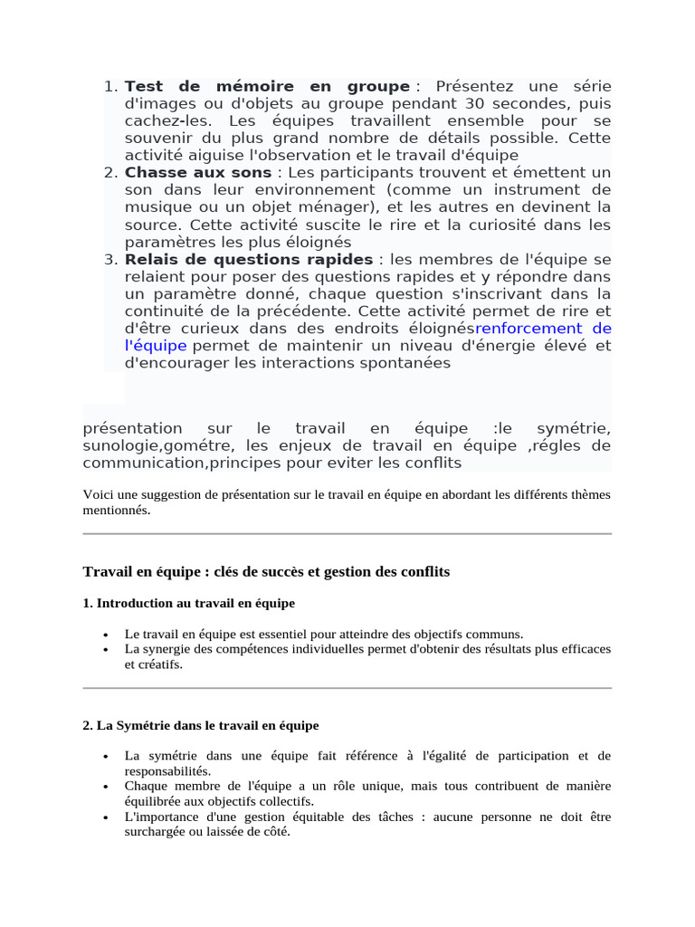 Gestion des conflits en équipe | PDF | Résolution de conflit | la ...
