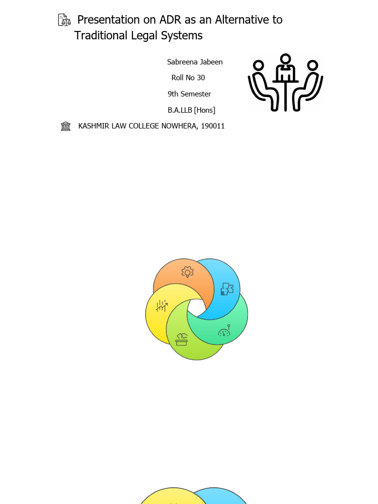 Roll No 30 .. ADR As An Alternative | PDF | Alternative Dispute ...
