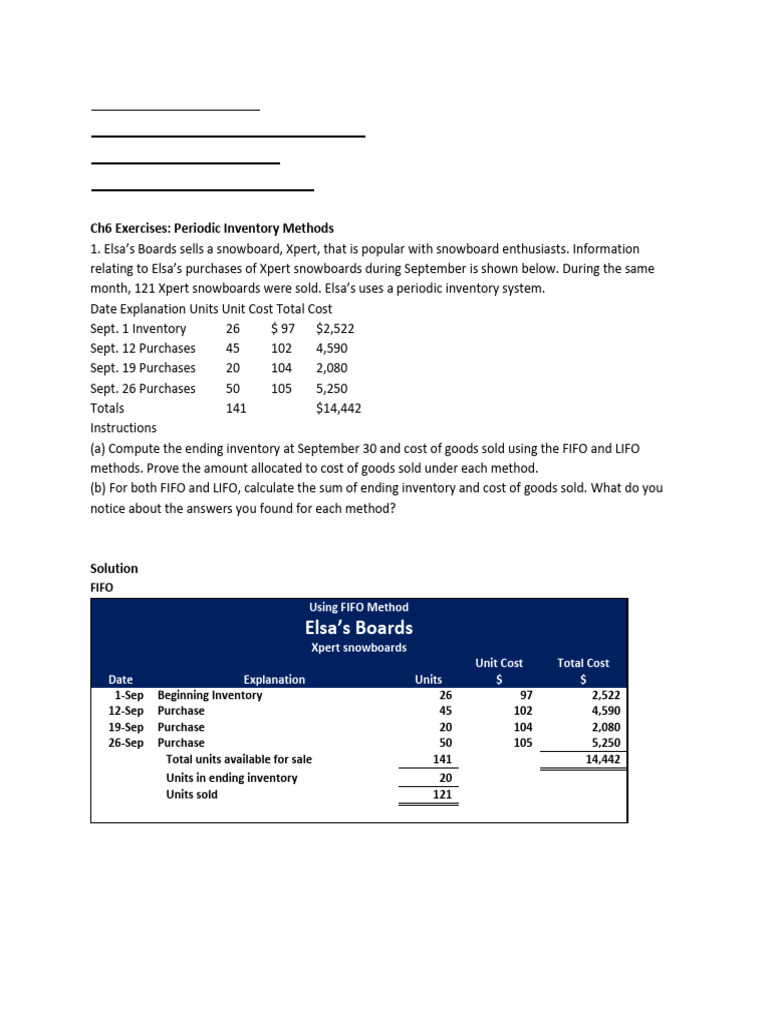 FIFO vs LIFO in Inventory Accounting | PDF | Cost Of Goods Sold | Business