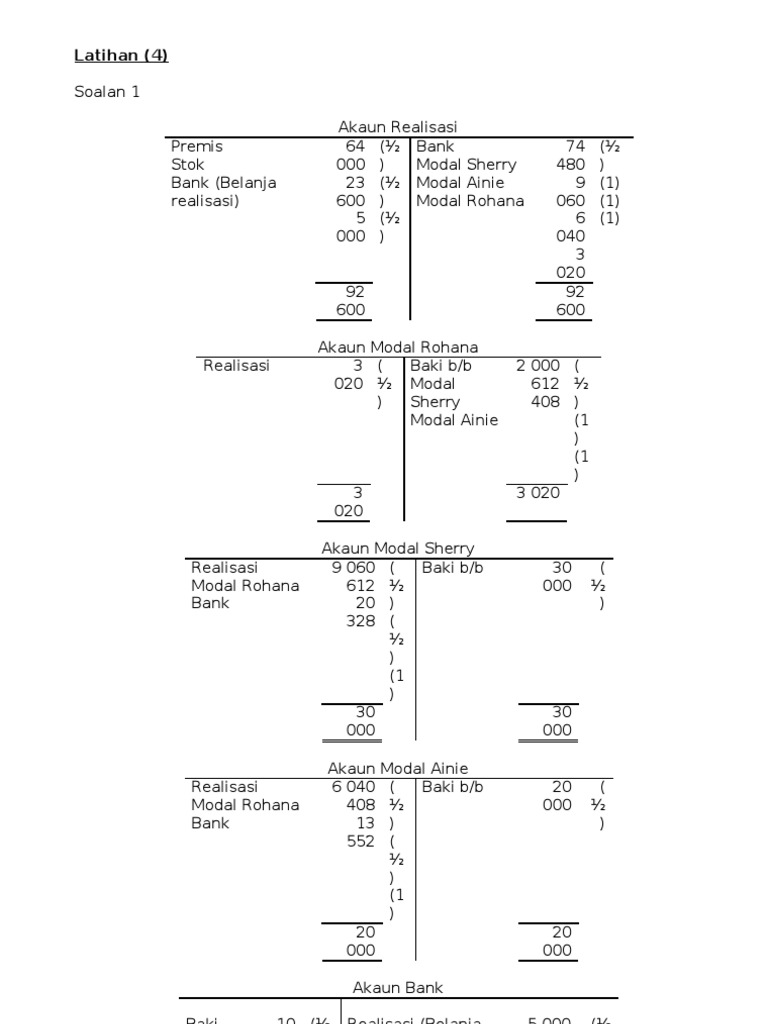 Skema Jawapan Akaun Realisasi Pdf