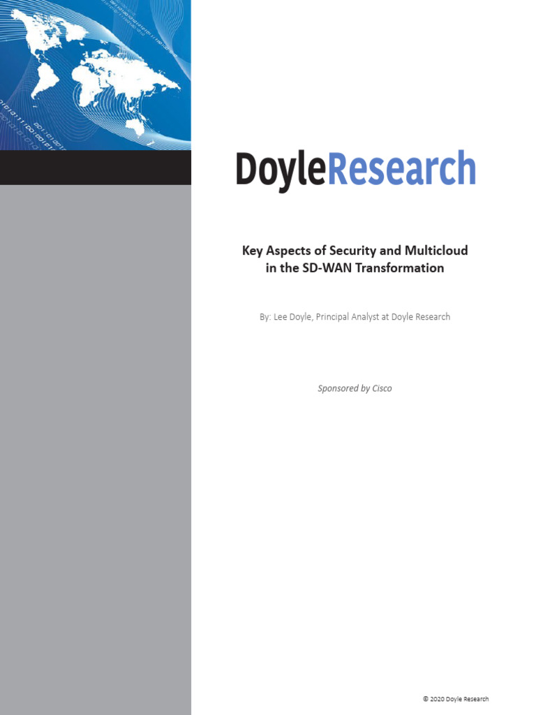 NB 06 Doyle Research Sdwan Analyst RPT Cte en | PDF | Cloud Computing ...