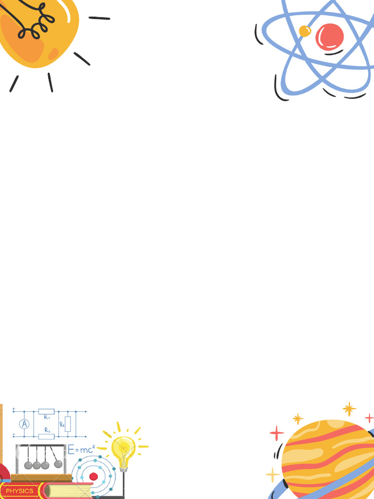 Illustration Aesthetic Physics Blank Paper A4 Document | PDF
