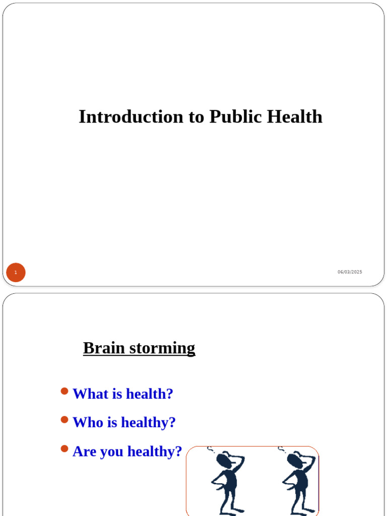 Understanding Health and Public Health Concepts | PDF | Public Health ...