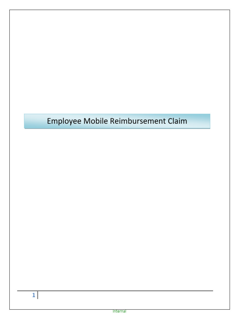 Mobile Reimbursement Claim Guide | PDF | Button (Computing) | Software