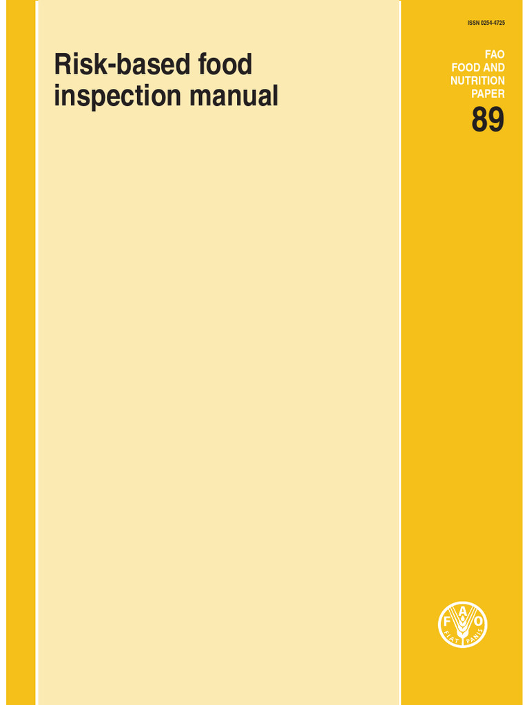 Risk-Based Food Inspection Guide | PDF | Hazard Analysis And Critical ...