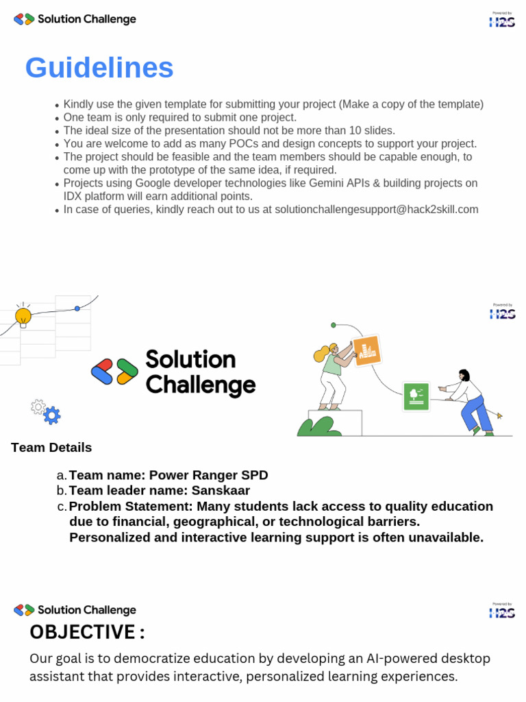 Solution Challenge - Project Submission | PDF | You Tube | Information ...