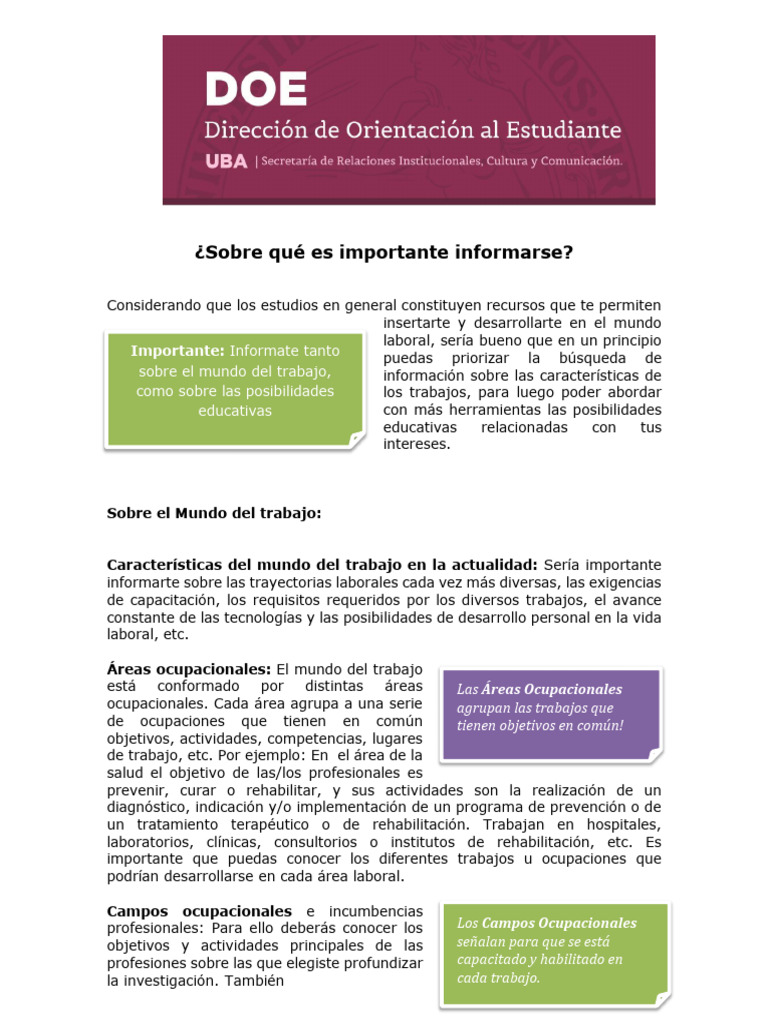 Sobre Que Es Importante Informarse | PDF | Plan de estudios