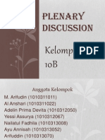 PLENARY Discussion Minggu 1 Blok 2.1 Kelompok 10B