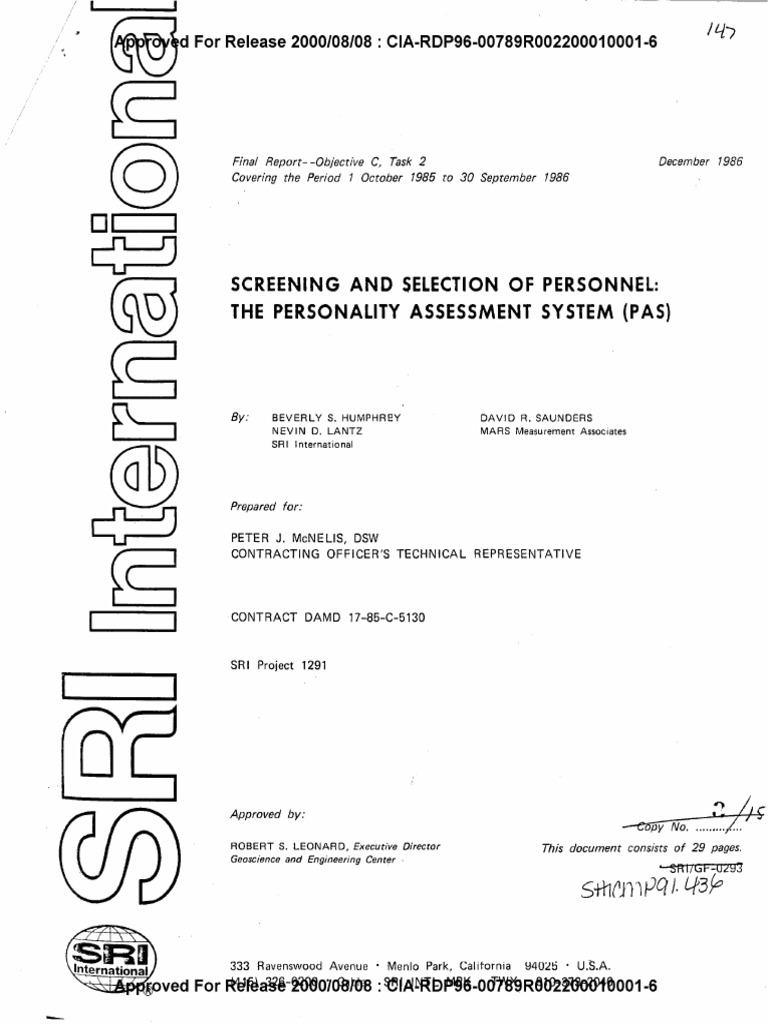 Cia RDP96 00789R002200010001 6 | PDF