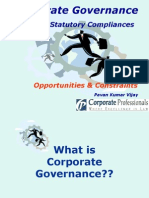 Corporate Governance: Legal & Statutory Compliances