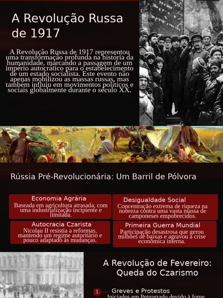 Revolução Russa de 1917: Impactos e Legado | PDF | Revolução Russa ...