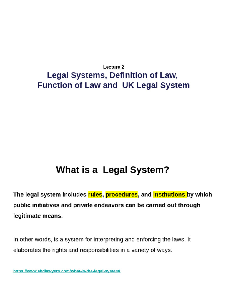 Overview of Legal Systems and Functions | PDF | Common Law | Legal Remedy