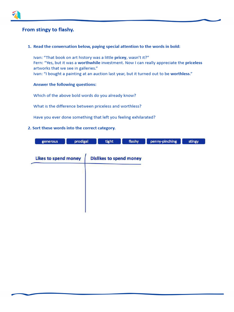 Understanding Money: Worthless vs Priceless | PDF