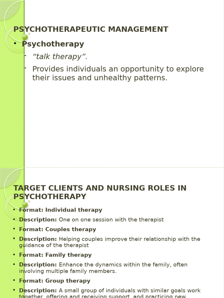 Unit 6 Notes | PDF | Psychotherapy | Occupational Therapy