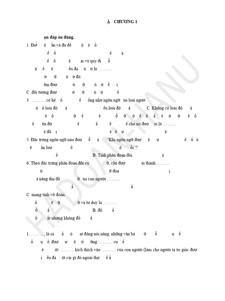 BT củng cố KT chương 1 - TX | PDF