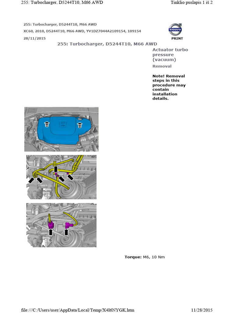 Actuator Turbo Pressure (Vacuum) | PDF