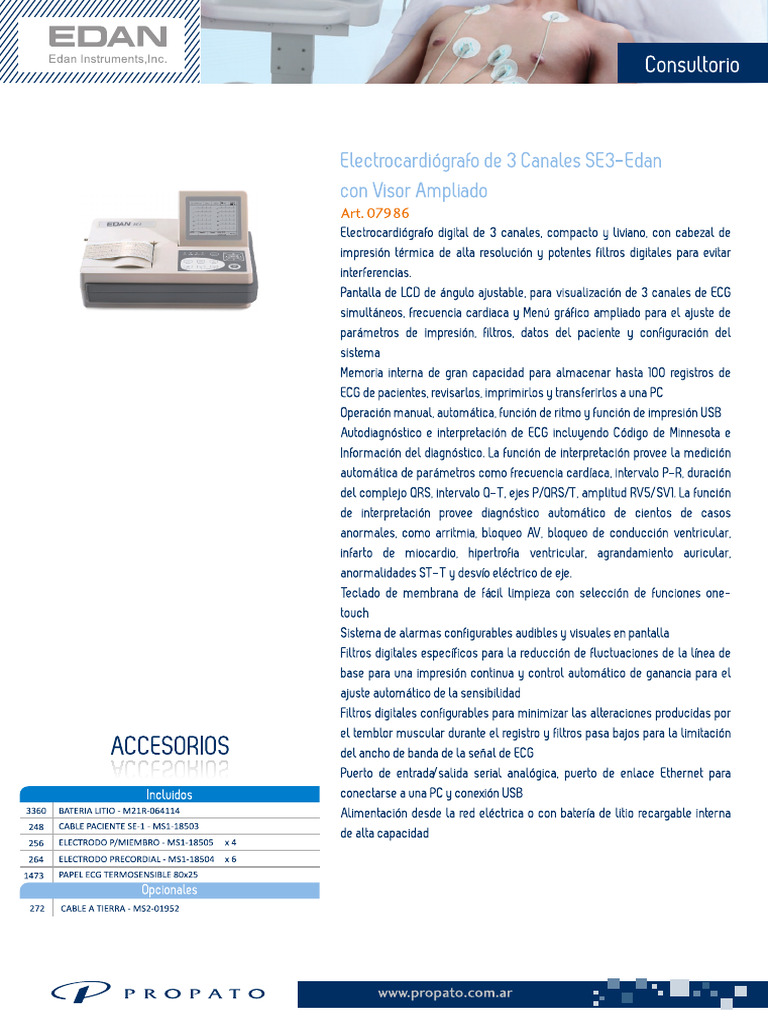 Ecg Edan Se3 | PDF