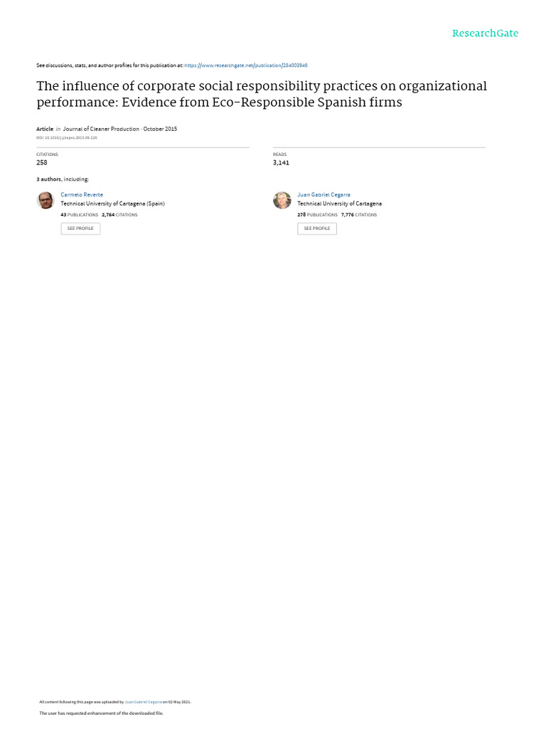 CSR Practices and Firm Performance Insights | PDF | Corporate Social ...
