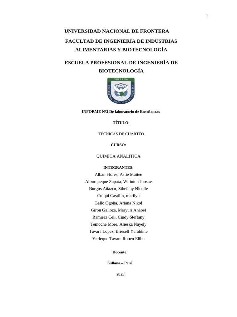 Técnicas de Cuarteo en Muestreo Analítico | PDF | Muestreo ...