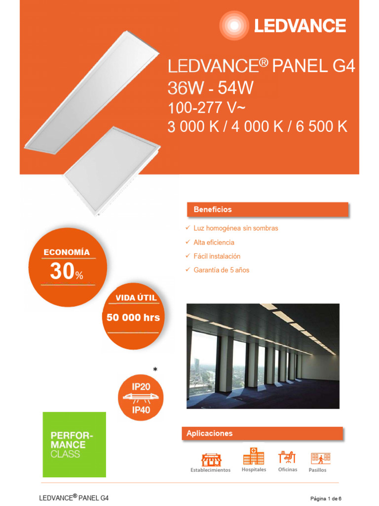 Ledvance Panel g4 7018089 | PDF | Electricidad