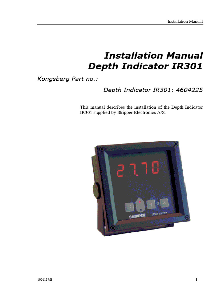 Depth Indicator IR301 Installation Guide | PDF | Electrical Wiring ...