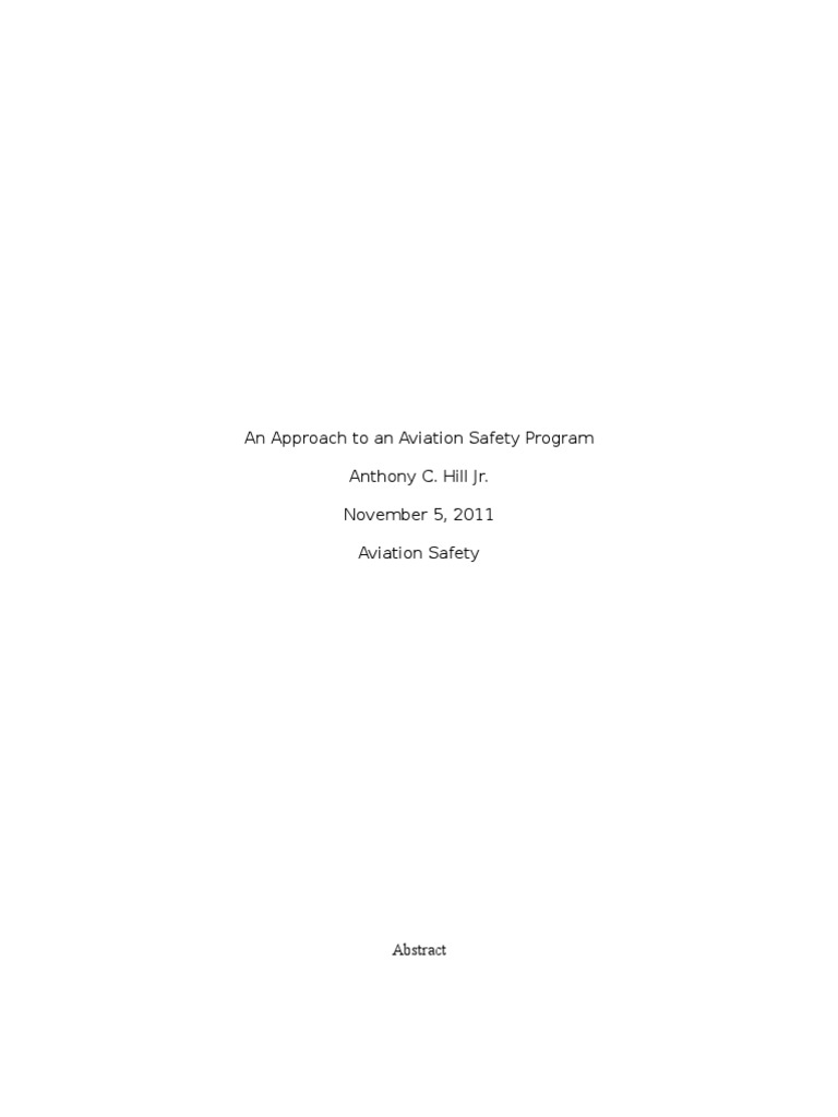 Aviation Safety Program Implementation Guide | PDF | Aviation Safety | Risk