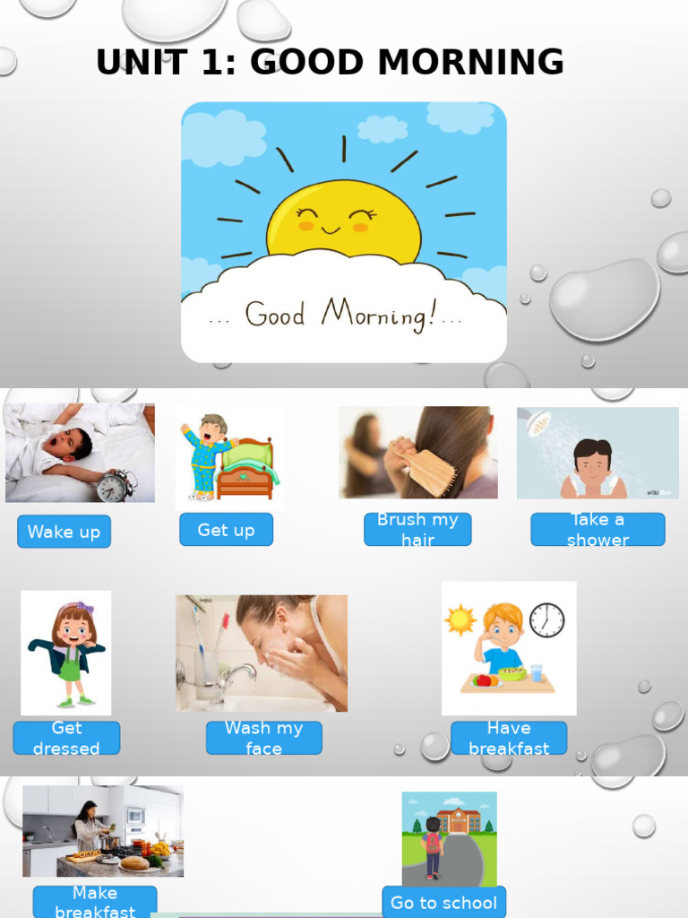 Unit 1 Good Morning | PDF