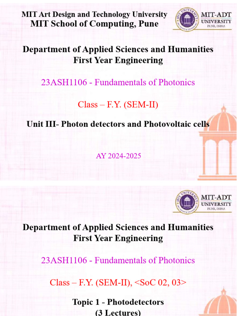 Photodetectors and Photovoltaic Cells | PDF | Solar Cell | Gallium Arsenide