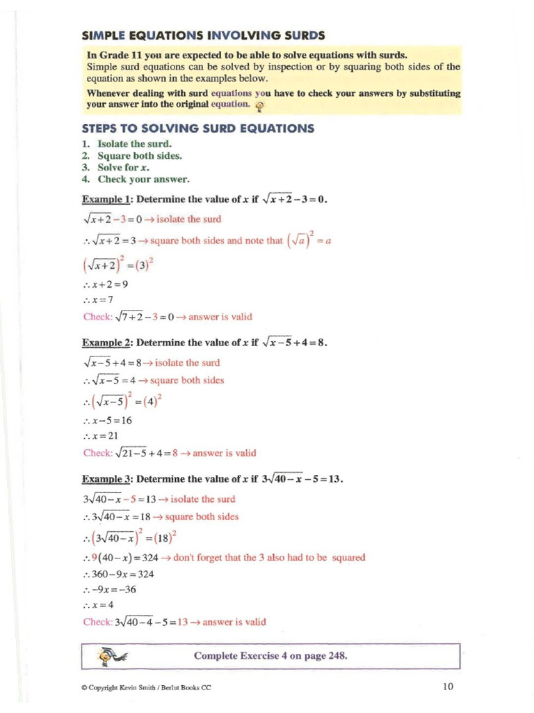 Surds Notes | PDF