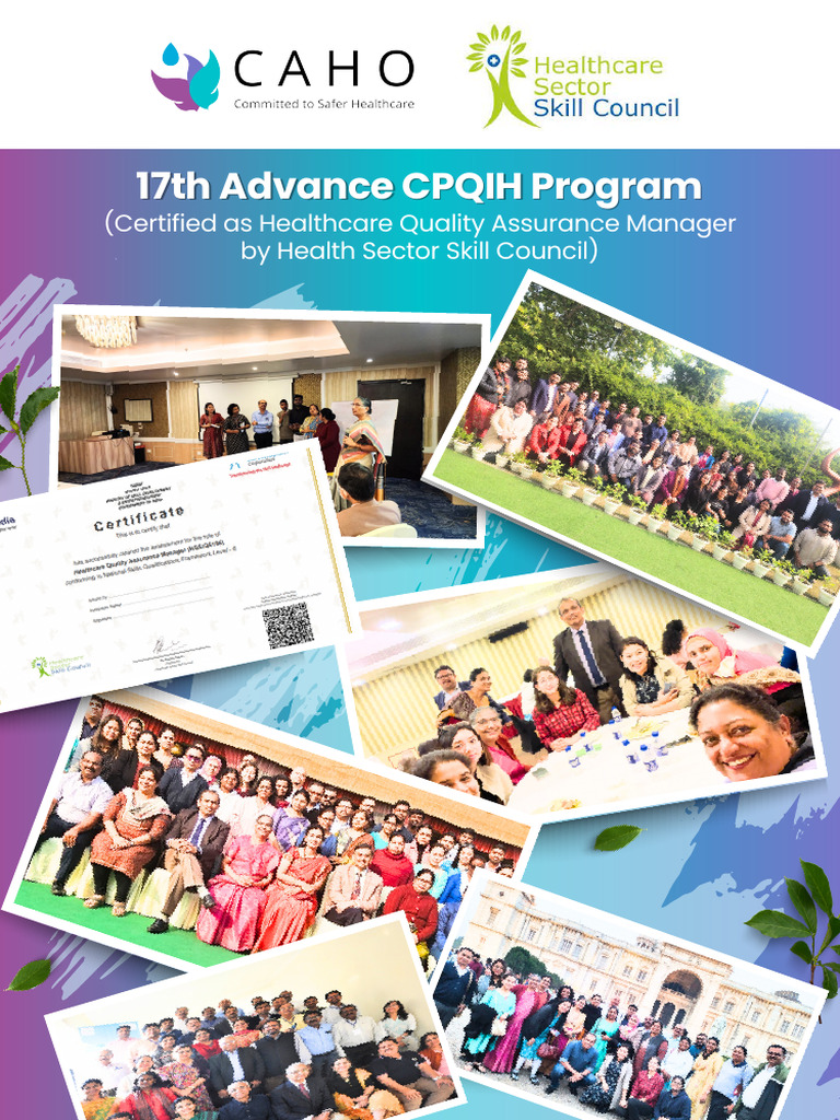 Advance CPQIH Training Program 2025 | PDF | Health Care | Patient Safety