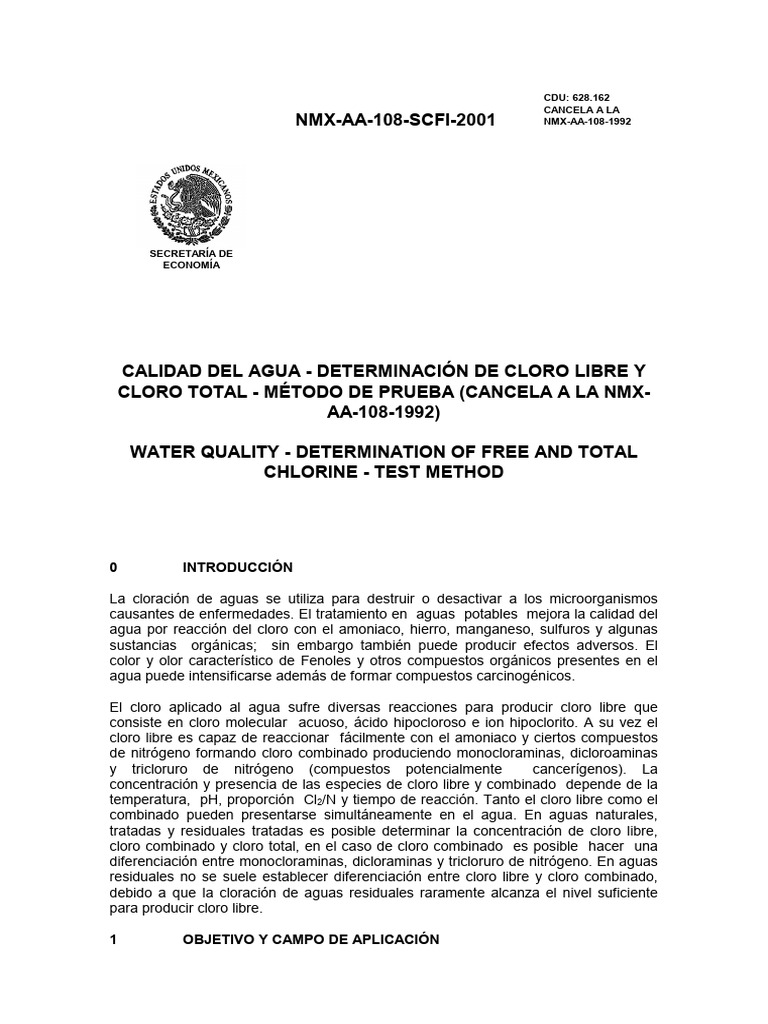 Mex 52038 | PDF | Valoración | Química