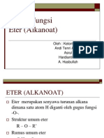 Eter Alkanoat dan Sifatnya