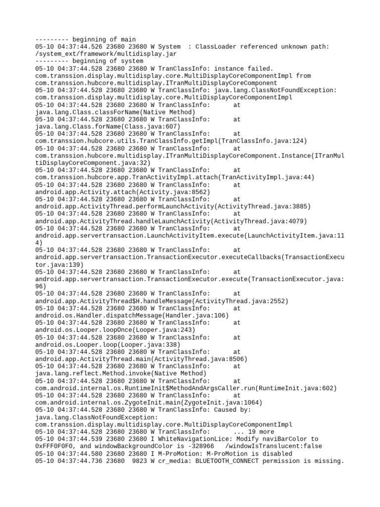 MultiDisplayCoreComponent Class Errors | PDF | Java (Programming ...