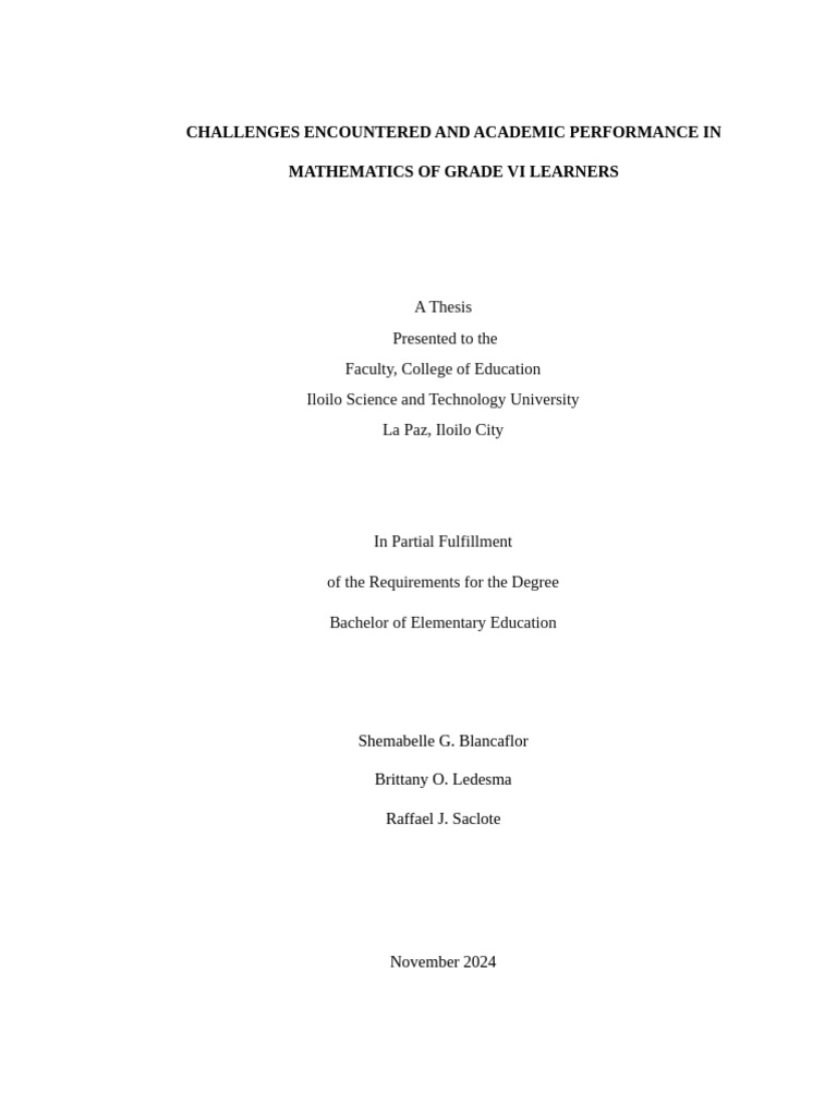 Fin Research Mathematics Edited | PDF | Learning | Teachers