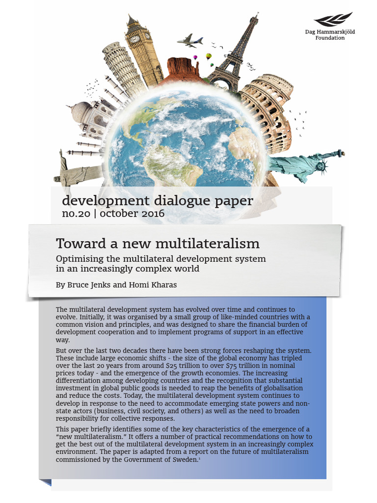 New Multilateralism in Development Aid | PDF | Multilateralism ...