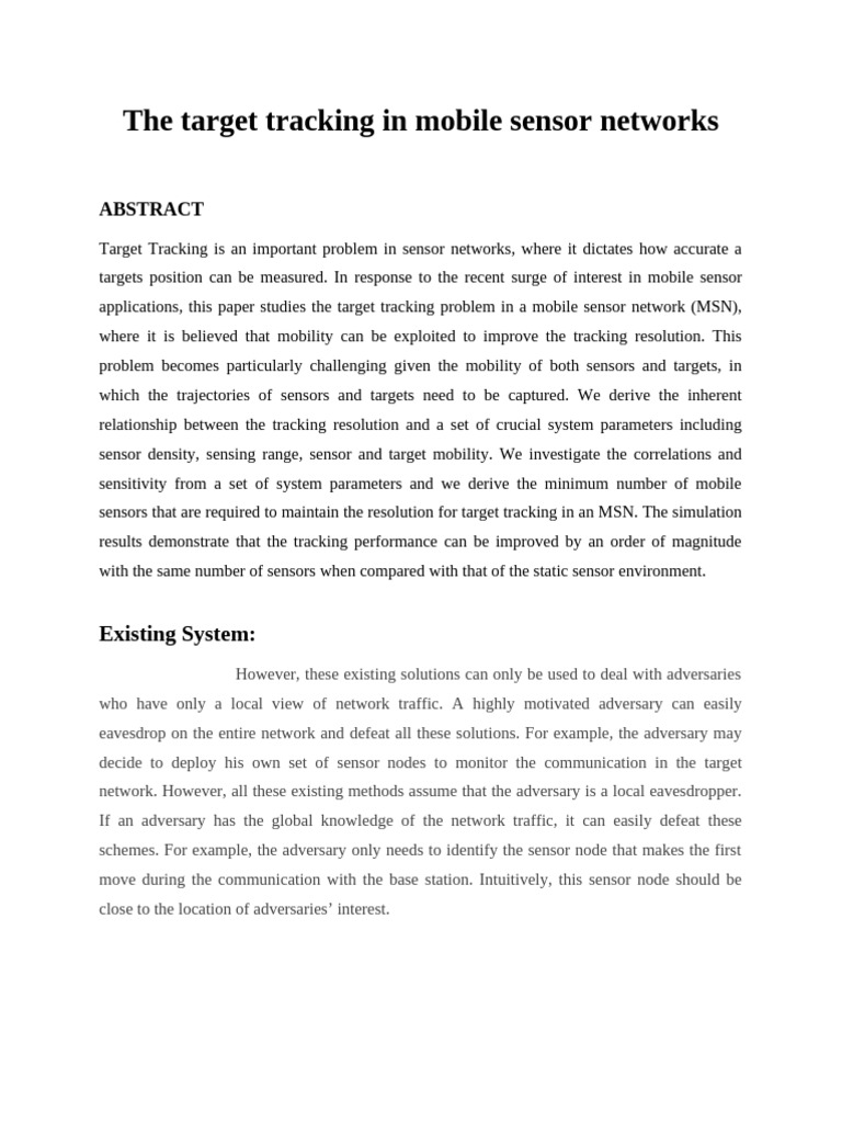 58.the Target Tracking in Mobile Sensor Networks | PDF | Wireless ...