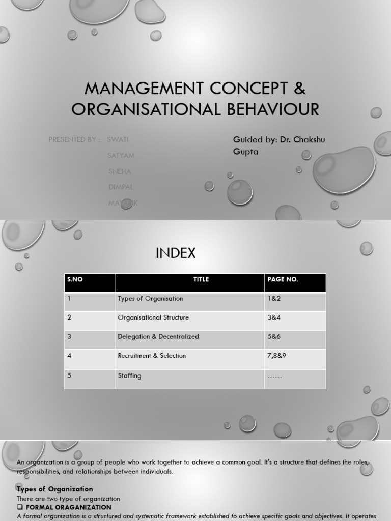 Management Concepts & Organizational Behavior | PDF | Recruitment ...