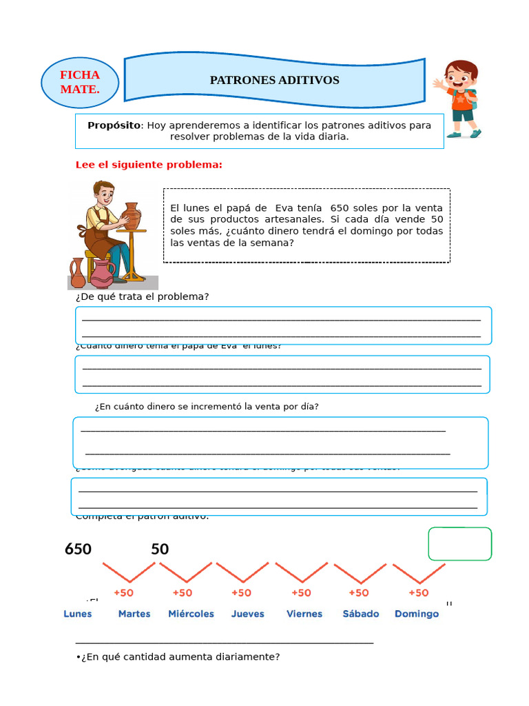 Ficha Mate Patrones Aditivos | PDF | Economias