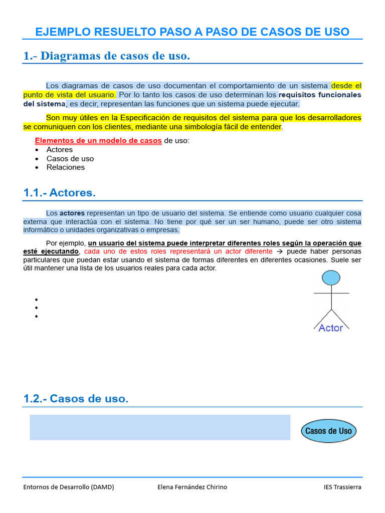 Ejercicio Resuelto de Diagrama de Casos de Uso | PDF | Caso de uso ...