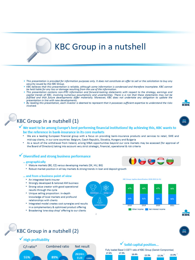 Overview of KBC Group's Financial Strategy | PDF | Private Sector ...