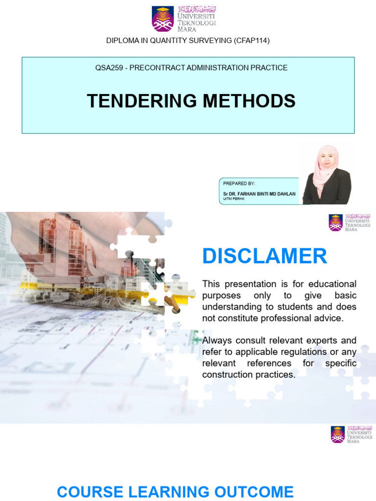 Selective and Serial Tendering Methods | PDF | Business | Economies